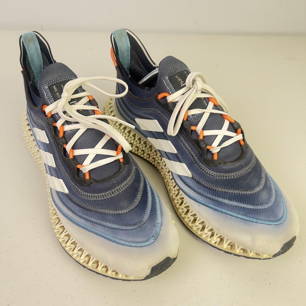 Adidas Parley Shoes Mens Size 11 Blue 4D Mesh Low Top Running Sneakers GX6604